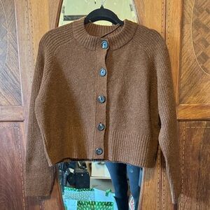 Vero Moda Rich Brown Button-Up Cardigan